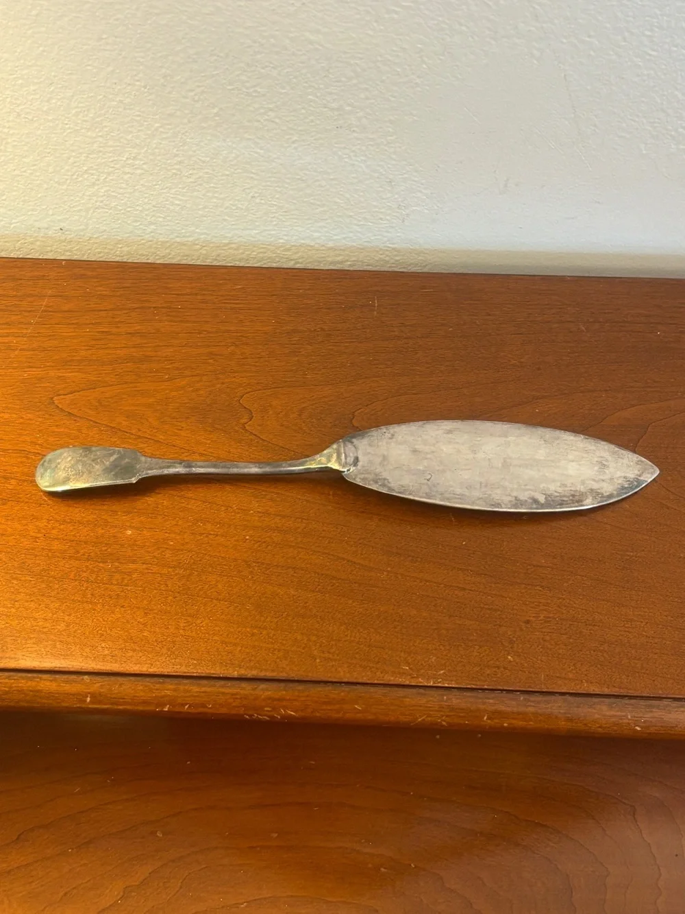 Vintage Christofle Silver-Plated Fish Serving Knife / Fish Slice - France